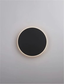 Aplica LED de perete design ambiental CYRCLE 30cm negru