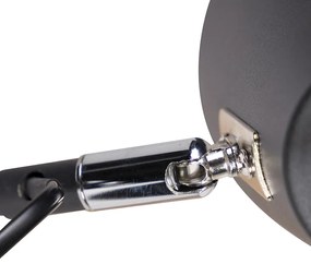 Lampa de perete de design neagra cu 2 lumini reglabile - Lune