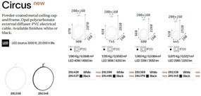 Lustra / Pendul LED suspendata design modern circular Circus sp d74 negra