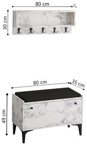 Mobilier hol Aliex 10 (marmură carrara). 1102256