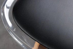 Set de 4 scaune, Lemn Fag Natur, Plastic Transparent, Scandinavia A-44165 VC