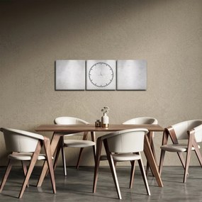 Tablou - Perete de beton cu lumini (cu ceas) (90x30 cm)
