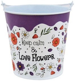Suport ghiveci 10 cm "Keep calm & love flowers"