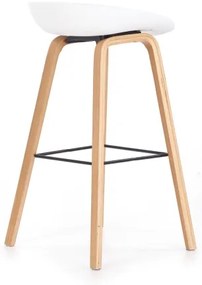 Scaun de bar 81x51 cm bej/alb