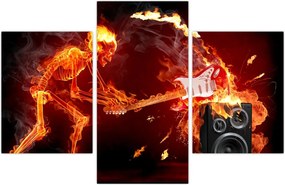 Tablou - Muzica în flăcări (90x60 cm)