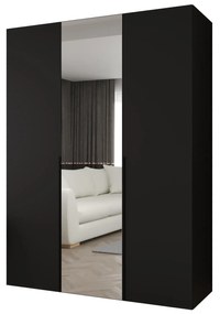 Dulap de haine 150 cm Alice 2 (Negru + Negru). 1126162