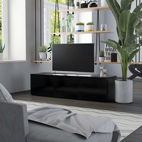 Comoda TV, negru, 120 x 34 x 30 cm, PAL Negru, 1