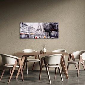 Tablou - Pictură în ulei, Paris (120x50 cm)