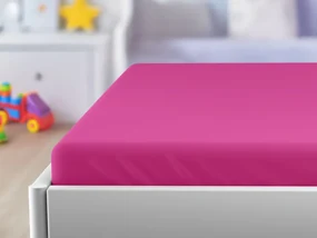 Cearsaf jersey pentru patut de copii EXCLUSIVE 70x140 cm purpuriu