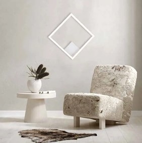 Aplica LED perete sau tavan design modern geometric Erick alb