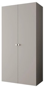 Dulap de haine 100 cm Parna 1 (Cașmir + Argintiu). 1125864