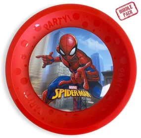 Omul Păianjen Crime Fighter set de 4 farfurii plate din plastic micro premium 21 cm