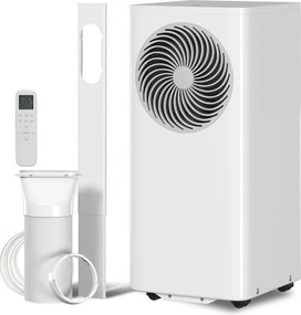 HOMCOM Aparat de aer condiționat portabil 9000 BTU 4-în-1 răcire dezumidificator ventilator mod somn pentru 33 m² Alb | Aosom Romania