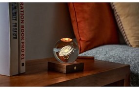 Decorațiune luminoasă maro închis cu USB Amber – Gingko