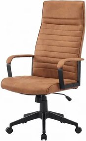 Scaun de birou pivotant LAZIO microfibra maro vintage