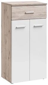 Comodă Geraldo 29 DWW GV G (Stejar wellington + Alb lucios). Promo -11%. 1024522