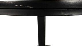 Măsuţă de cafea, marmură neagră / metal negru, GAGIN