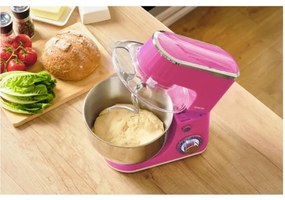 Sencor - Robot de bucătărie cu bol din oțel inoxidabil, 1300W/230V, roz