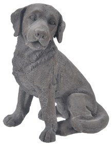 InDecor Câine din ceramică, gri, 23 x 19 x 33 cm