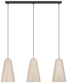 Lustră pe cablu Eglo 390364 TOLLERIC 3xE27/40W/230V bej