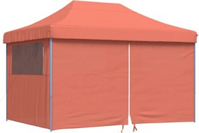 vidaXL Cort pliabil pentru petreceri cu 4 pereți laterali, cărămiziu