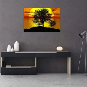 Tablou - Silueta copacilor (90x60 cm)