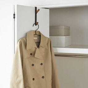 Cuier de ușă negru-natural din metal 1,5 cm Tower – YAMAZAKI