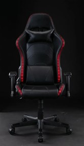 Scaun gaming cu sistem iluminare LED uri RGB, funcție șezlong, SIG 148, Negru