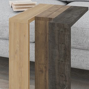 Măsuță auxiliară cu aspect de lemn de stejar 40x30 cm Macha – Marckeric