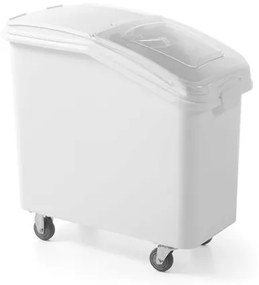 Container pentru alimente uscate, 98 lt, echipat cu capac si 4 roti, Amerbox, 394x749x(H)711 mm