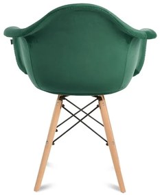 SET 2x scaun de sufragerie NEREA 80x60,5 cm verde/fag