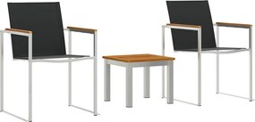 vidaXL Set de masă pentru grădină 3 pcs Lemn Solid de Acacia