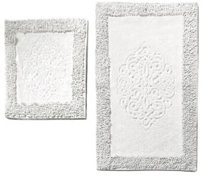 SET 2x covoraș pentru baie PIANTE 60/100 cm alb