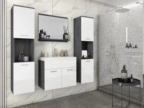 Set mobilier baie Florena XL (matera + alb lucios). 1122167