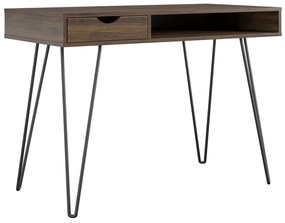 Birou cu aspect de lemn de nuc 49x104 cm Concord – Novogratz