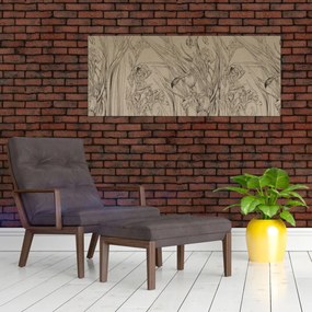 Tablou - Contururile plantelor (120x50 cm)