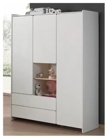Dulap pentru copii Vipack Kiddy, 137,8 x 190 cm, alb