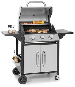 Tomahawk, grătar cu gaz, 3 arzătoare de 3,6 kW, 60 x 43,5 cm, grătar din oțel inoxidabil