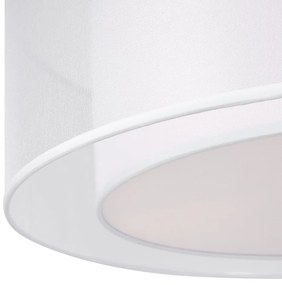 Plafoniera design modern Bergamo alb, transparent