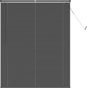 vidaXL Jaluzea venetiană Manual Gri argintie 150 x 110 cm PVC