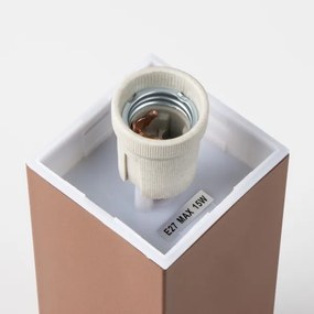 Brilagi - Lampă de exterior cu 2 prize SCHUKO NOVA, 1xE27/15W/230V, 40 cm, IP44, maro