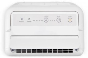 Dezumidificator Woods MRD10G, 102 m³/h, Pana la 40 m², Pentru bai, 10l/24h, Timer, Debit reglabil, Hidrostat, Alb
