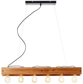 Lustră pe cablu Brilliant CALANDRA 6xE27/42W/230V pin