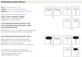 Lustra design unicat realizata manual Clizia Mama Non Mama Black, 78cm