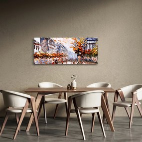 Tablou - Viața în oraș (120x50 cm)
