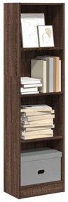 vidaXL Bibliotecă, stejar maro, 40x24x143 cm, lemn prelucrat