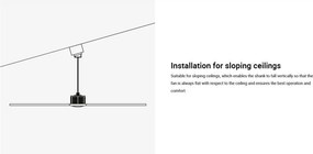 Lustra cu Ventilator aplicat cu telecomanda KLIM L 150cm, alb/ pin