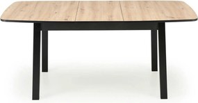 Masa extensibila BARRIL, stejar artisan/negru, 130/170x80x72 cm