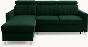 Colțar extensibil Vario universal dreapta/stânga - catifea verde Bluvel 78