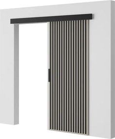 Ușă glisantă Perion – 86x1.6x205 cm – Cașmir / Negru